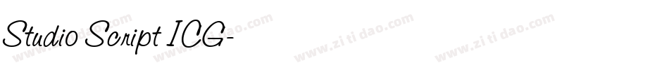 Studio Script ICG字体转换